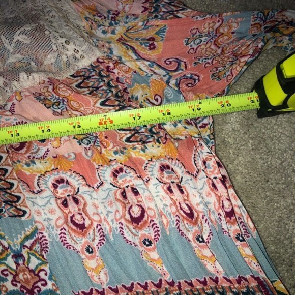 Melissa Paige Accordion Boho bohemian blouse‎ women’s large - Picture 4 of 16